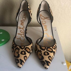 Sam Edelman Leopard Heels 8